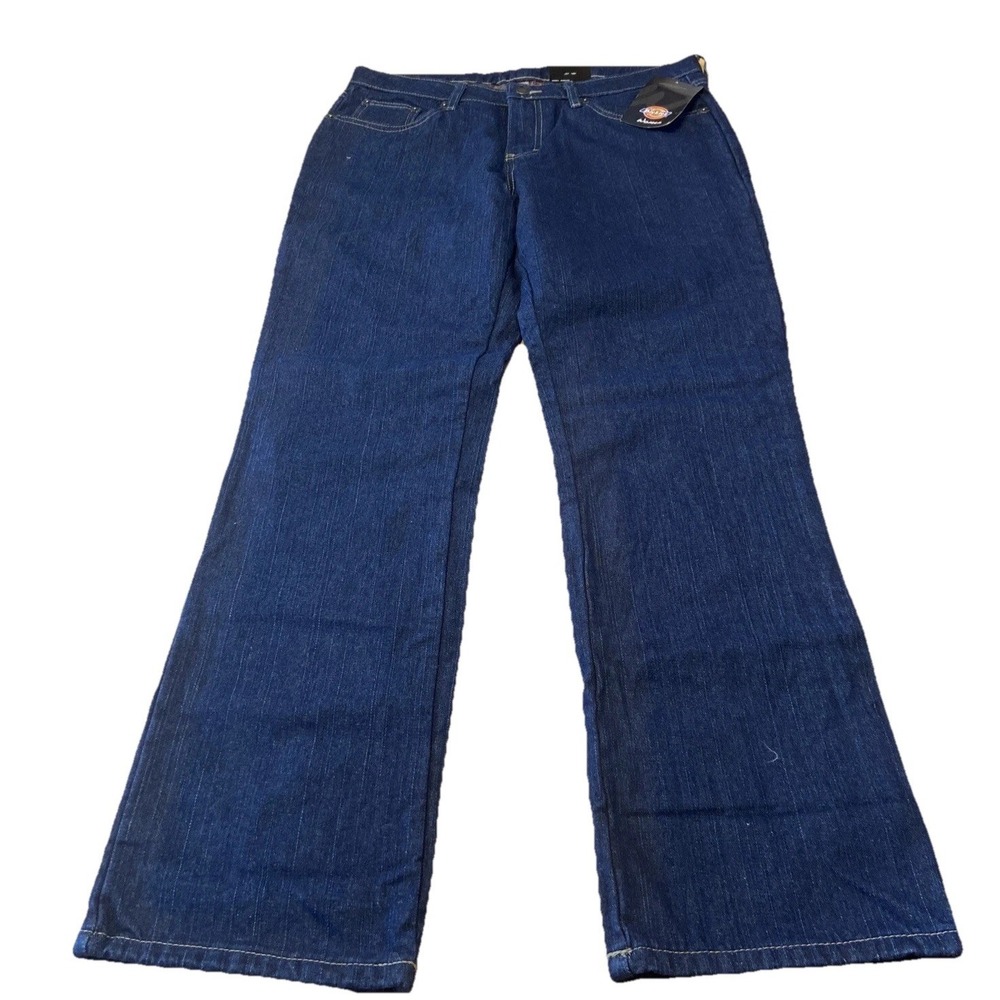 dickies Women's jeans 10 regular 27x31 Relaxed 5 Pocket Straight Flannel Lined